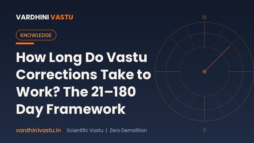 How Long Do Vastu Corrections Take to Work? The 21-180 Day Framework